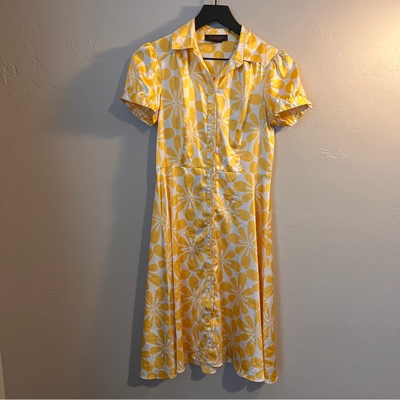 Vintage 70’s Chadwick’s Midi Floral Flower Button Down Retro Dress - Picture 3 of 8